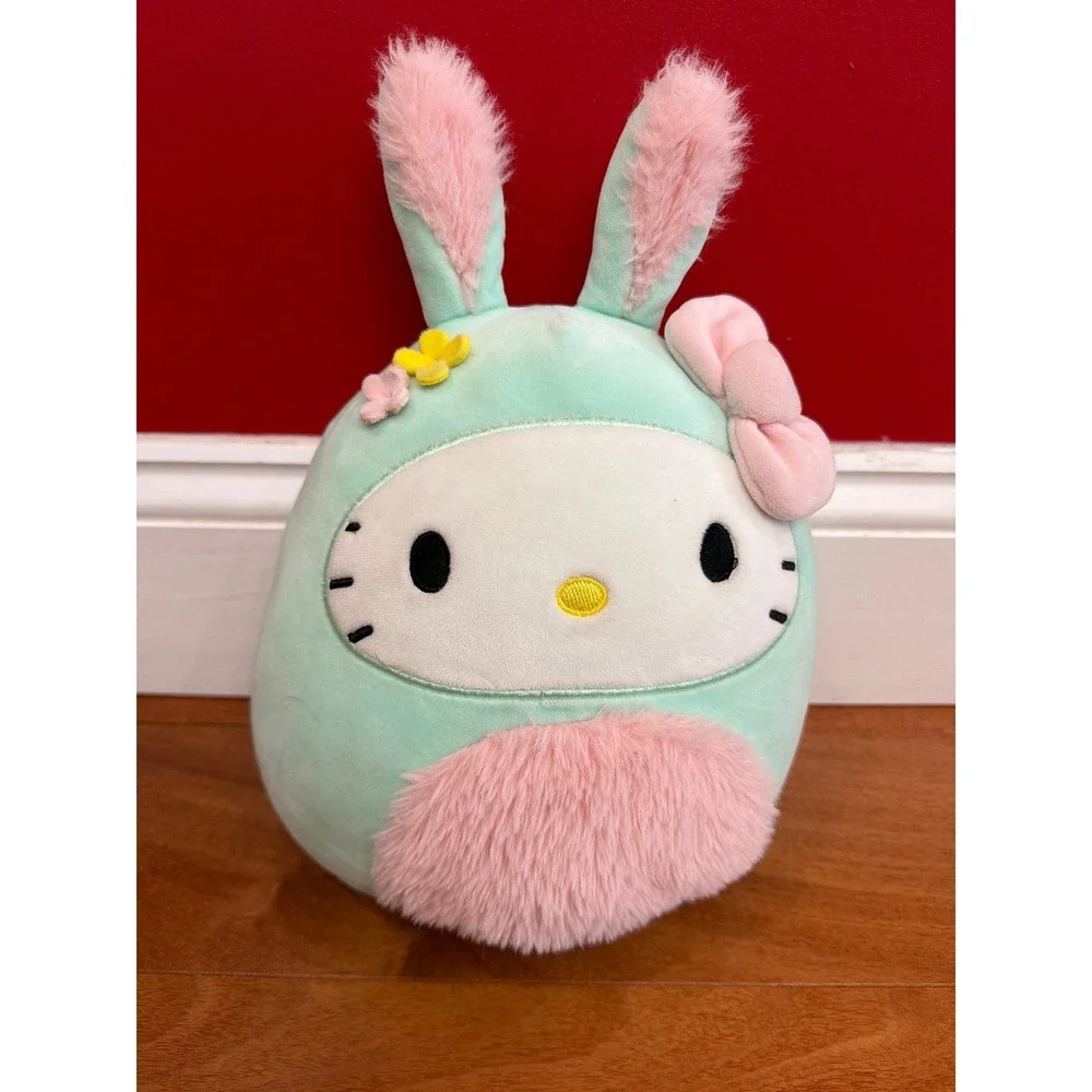 Squishmallows Hello Kitty Plush Unisex Mint Green Bunny Easter Sanrio 10‎ Inch